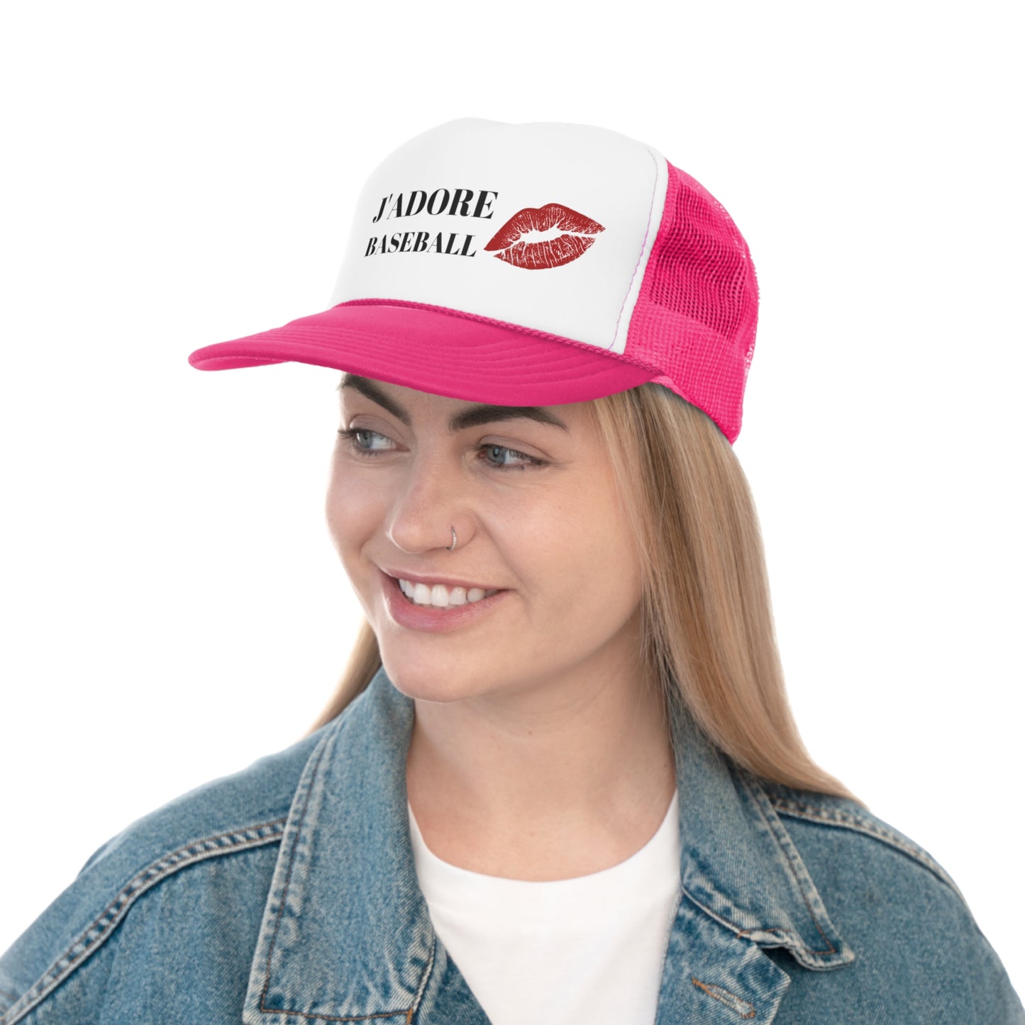 J'Adore Baseball Trucker Caps