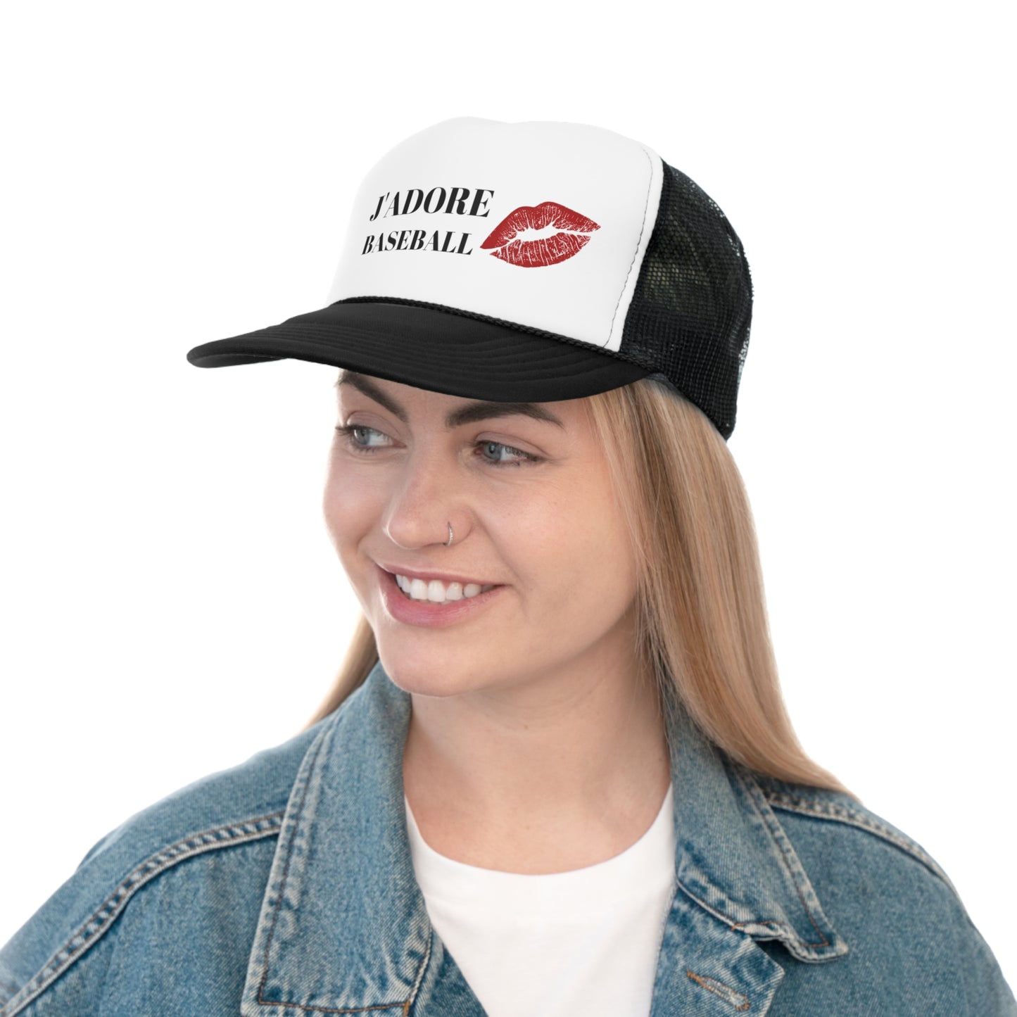 J'Adore Baseball Trucker Caps