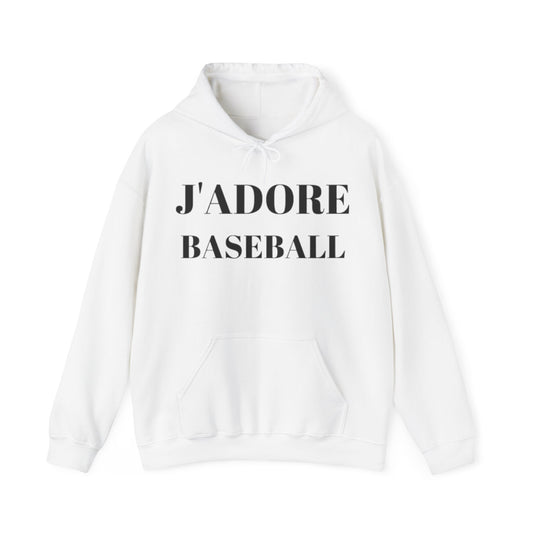 J'Adore Baseball Unisex Heavy Blend™ Hooded Sweatshirt